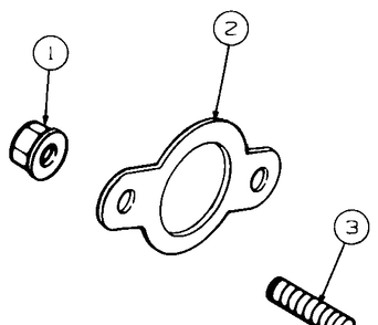 Exhaust (Kh-64638) Diagram and Parts List for 2518-44 13A208L100-13B288L100 Cub Cadet Lawn Tractor